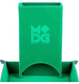 Metallic Dice Games Fold Up Velvet Dice Tower: Green