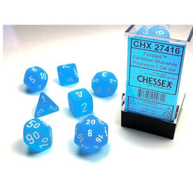 Chessex DICE POLY CHX27416 FROSTED CARRIBEANBLUE