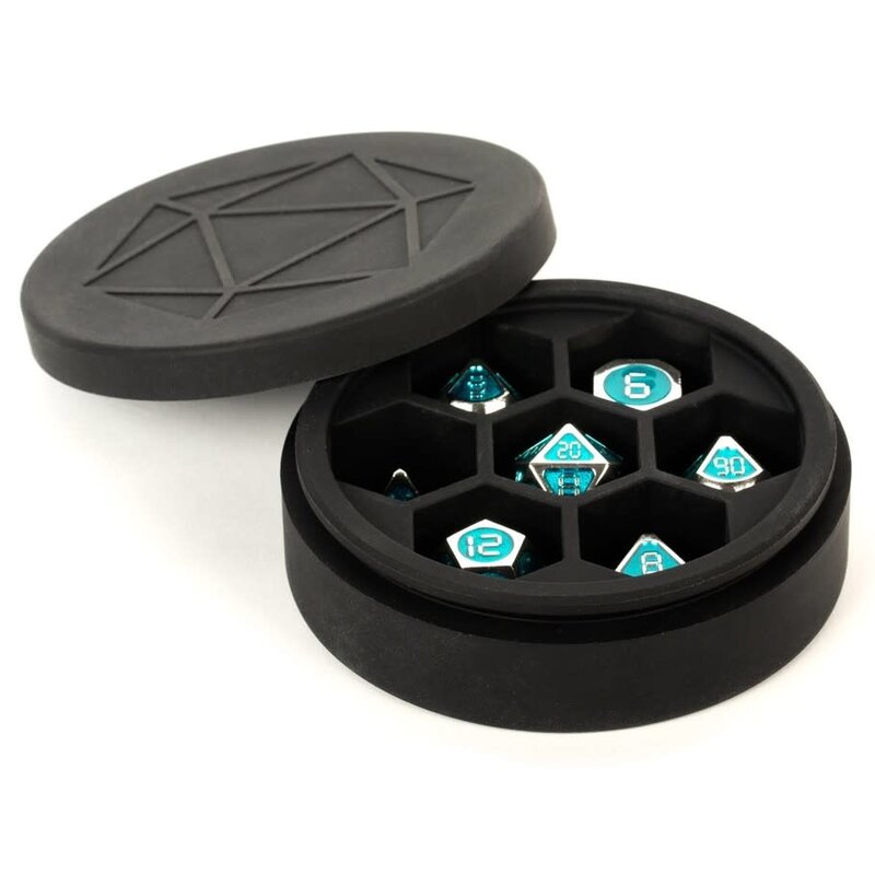 FanRoll Silicone Round Dice Case: Black