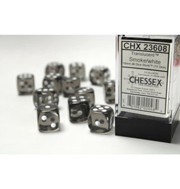 Chessex D6 Dice: Translucent 16mm (12) Smoke