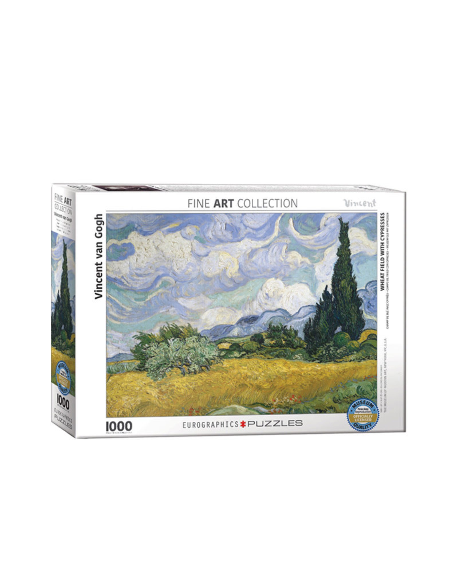 Eurographics Wheat Field with Cypresses Puzzle - van Gogh (1000 PCS)