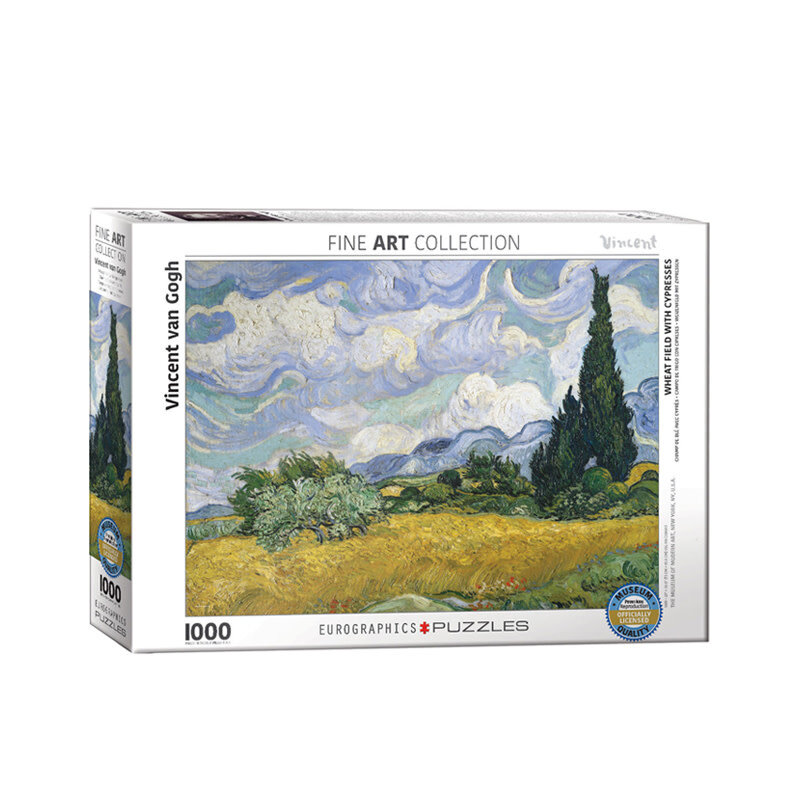 Eurographics Wheat Field with Cypresses Puzzle - van Gogh (1000 PCS)
