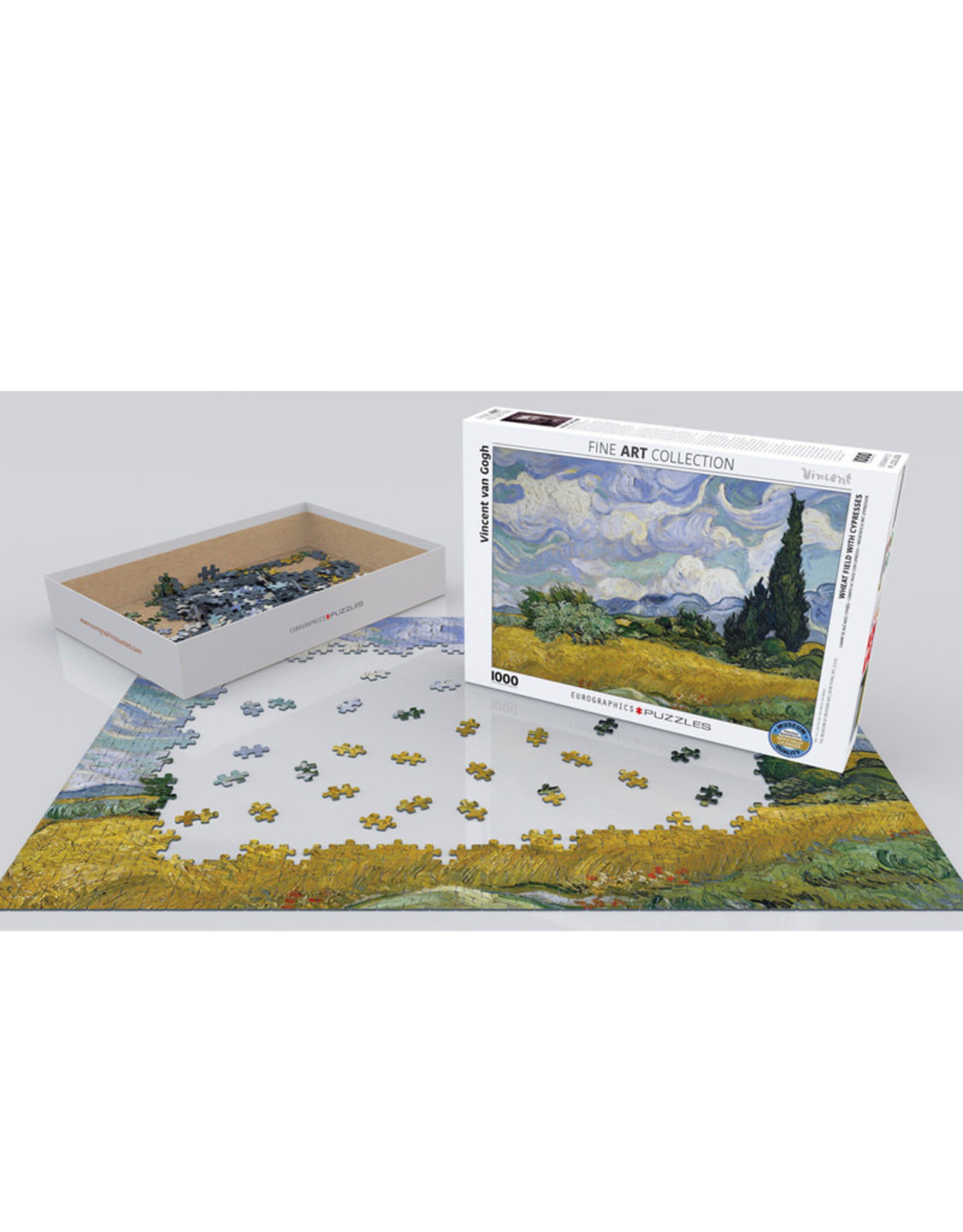Eurographics Wheat Field with Cypresses Puzzle - van Gogh (1000 PCS)
