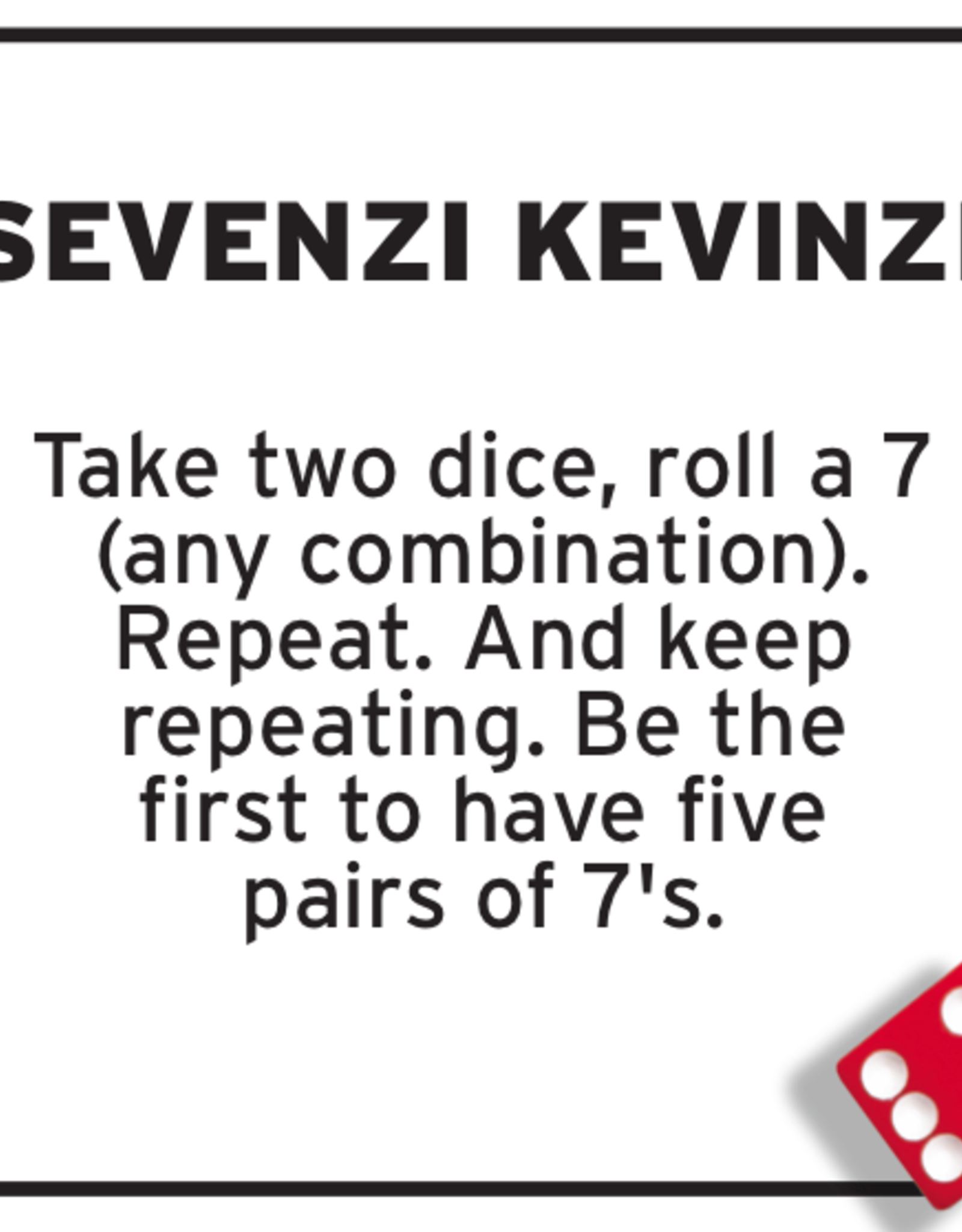 Misc Tenzi 77 Ways to Play