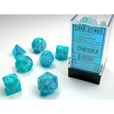 Chessex Chessex RPG Dice (7) Cirrus Aqua/Silver