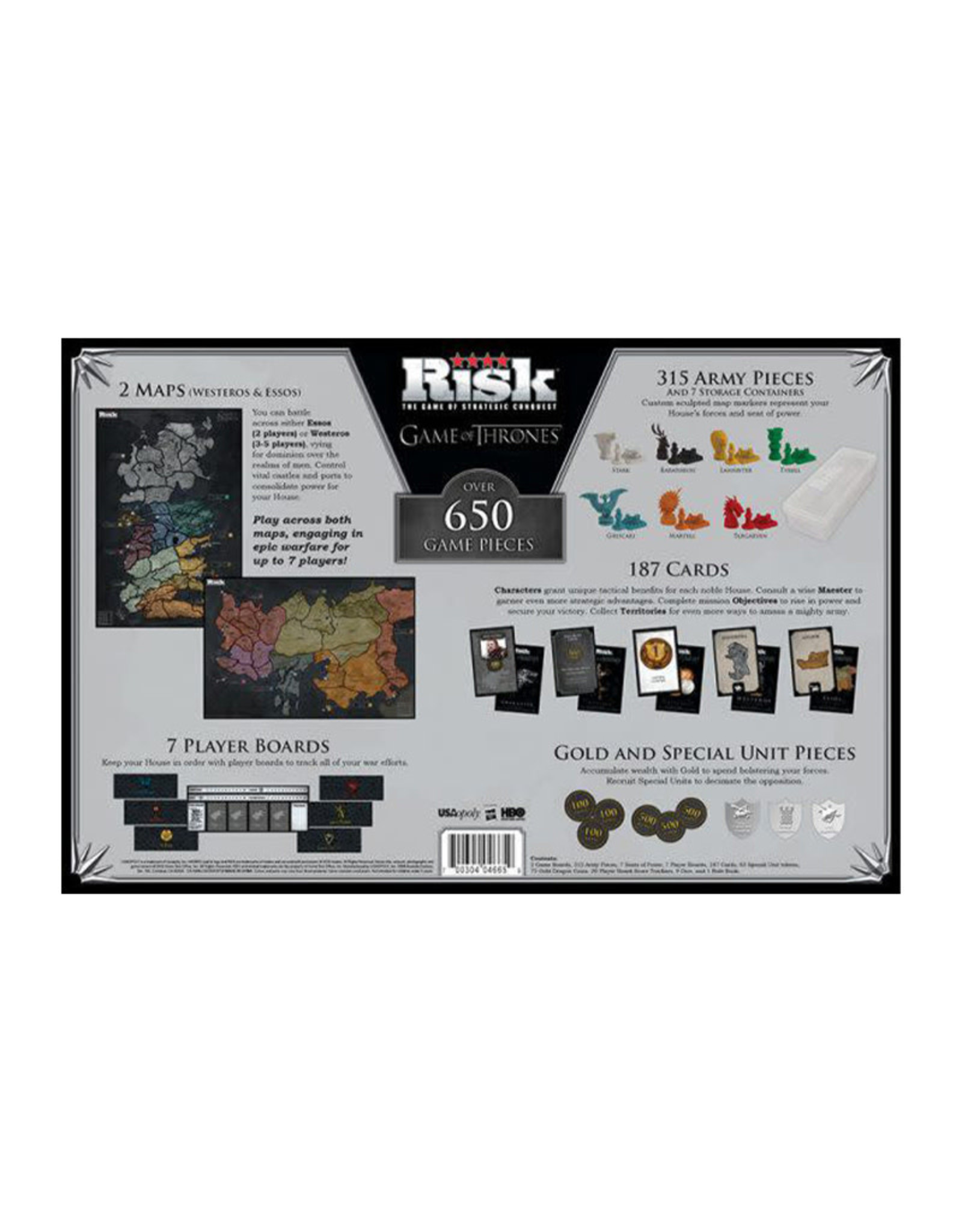 USAopoly Risk: Game of Thrones