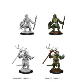 Wizkids D&D Unpainted Minis: Lizardfolk & Lizardfolk Shaman