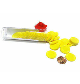 Koplow Mini Poker Chip Tube (50) Yellow