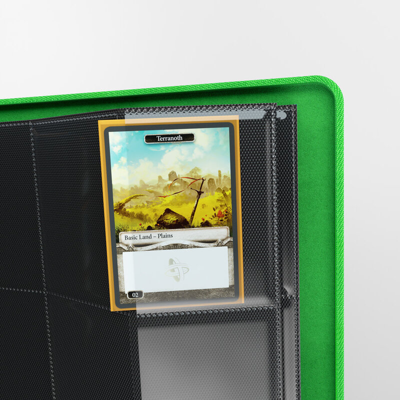 24-Pocket Zip-Up Album: Binder: Green