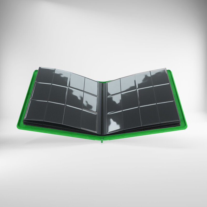 24-Pocket Zip-Up Album: Binder: Green