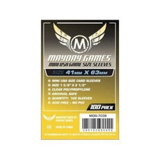 Mayday Games Sleeves: Mini American Sleeves (100) (Yellow)