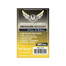 Mayday Games Sleeves: Mini American Sleeves (100) (Yellow)