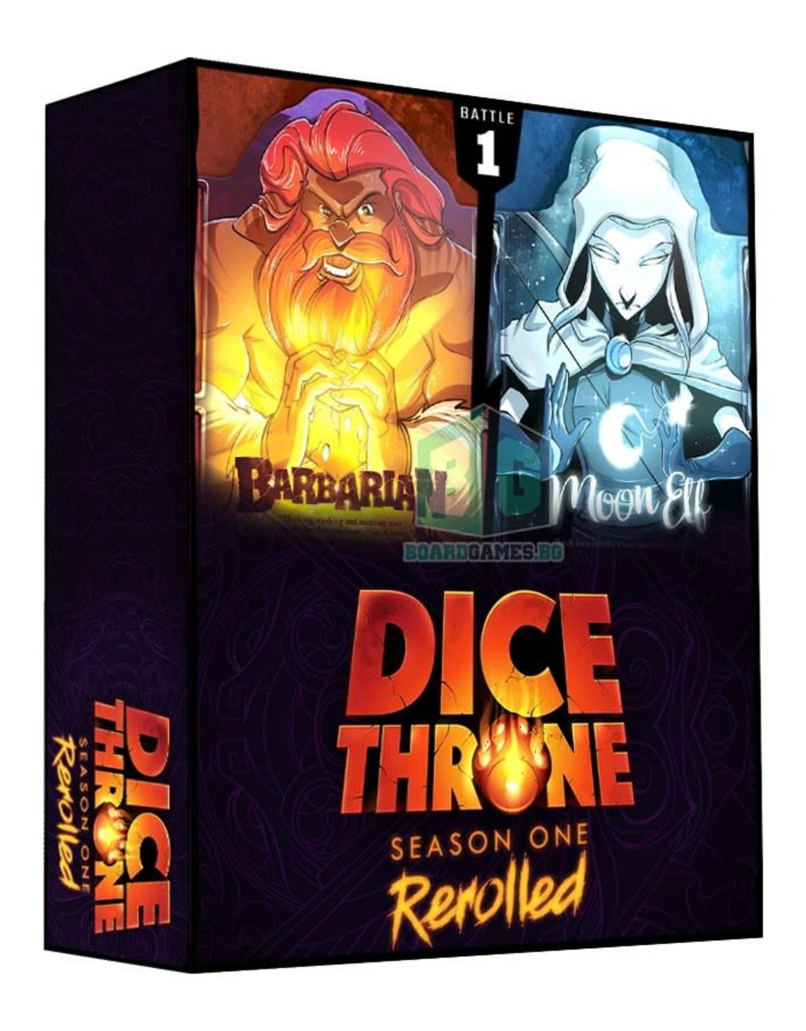 Roxley Games Dice Throne Season 1 Box 1 Barbarian vs. Moon Elf