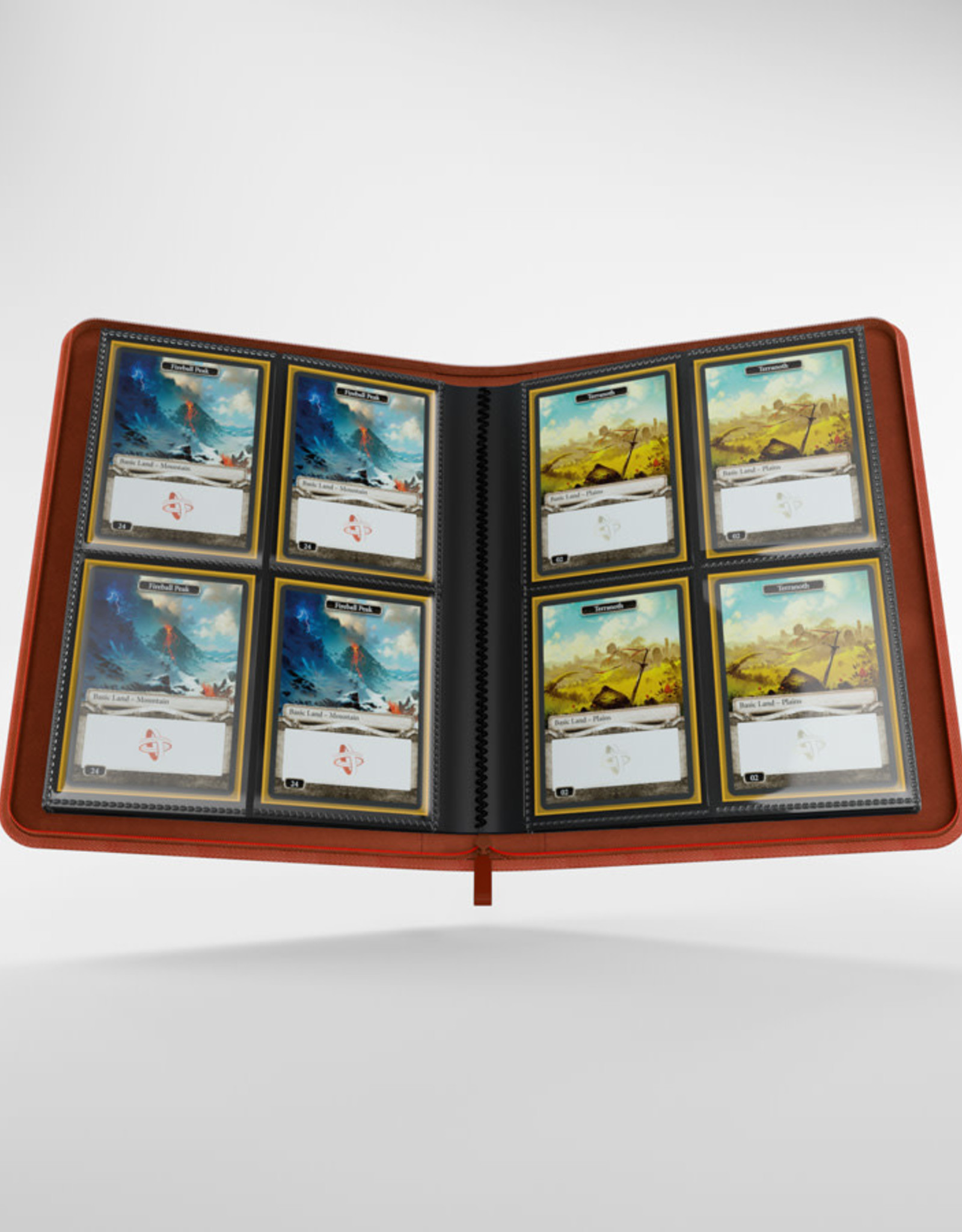 (Reprint 2026) 8-Pocket Zip-Up Album: Red