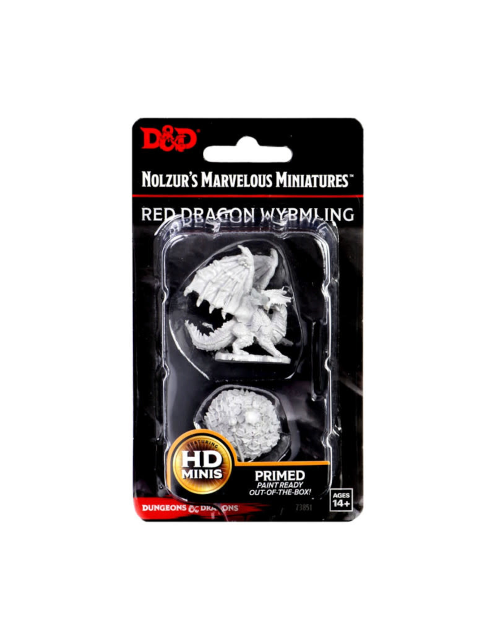 Wizkids D&D Unpainted Minis: Red Dragon Wyrmling