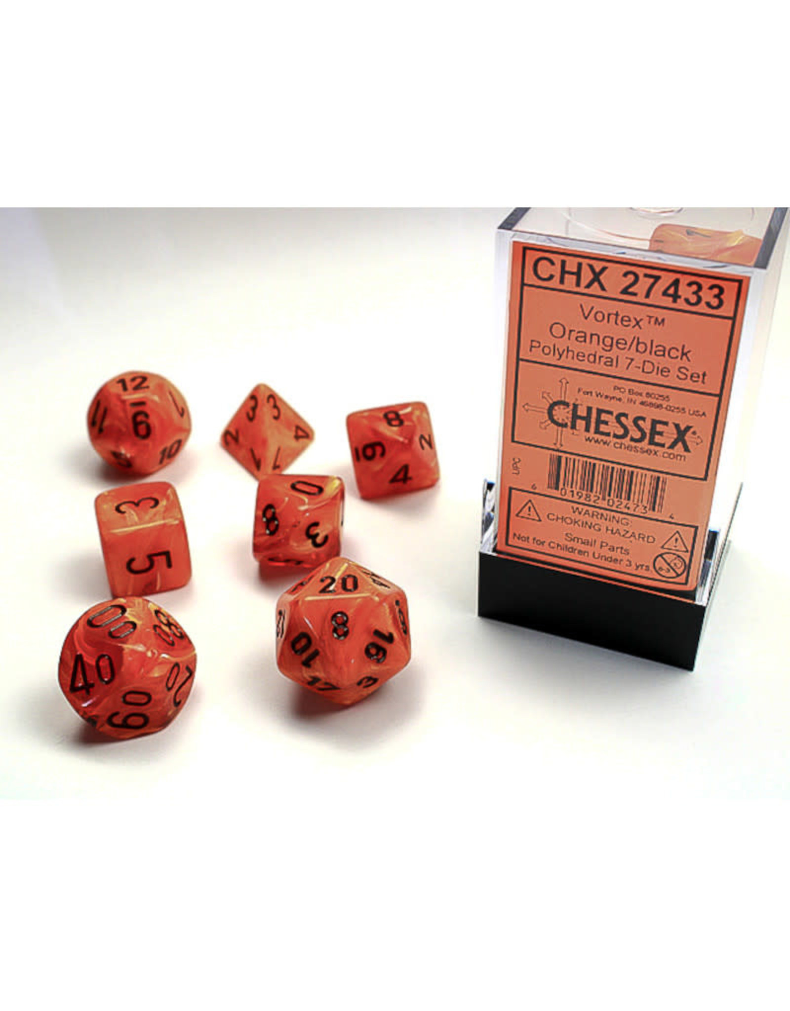 Chessex Chessex RPG Dice (7) Vortex Orange