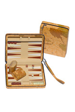 Backgammon Travel Size Tan Map