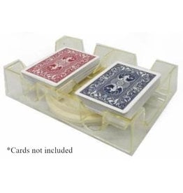 Revolving Clear Acrylic Card Holder: 2 Deck