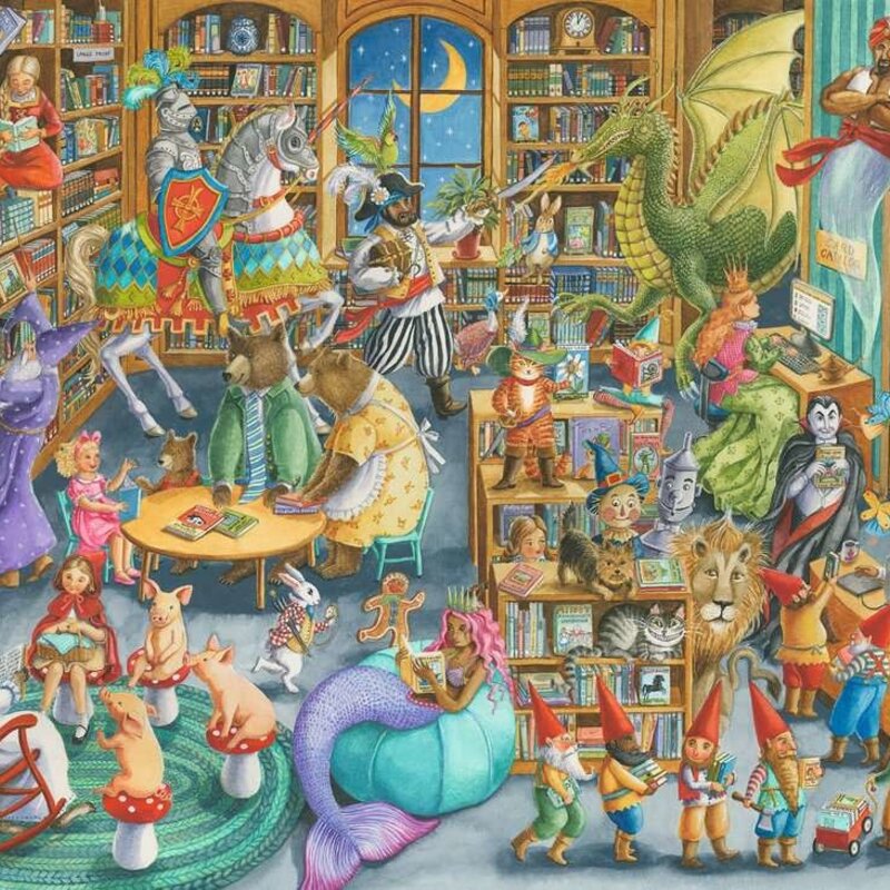 Ravensburger Midnight at the Library Puzzle (1000 PCS)