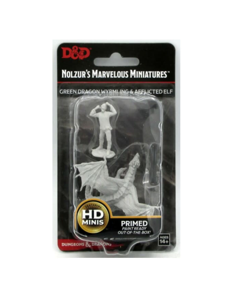 Dungeons /& Dragons Nolzur`s W11 Green Dragon Wyrmling /& Afflicted Elf