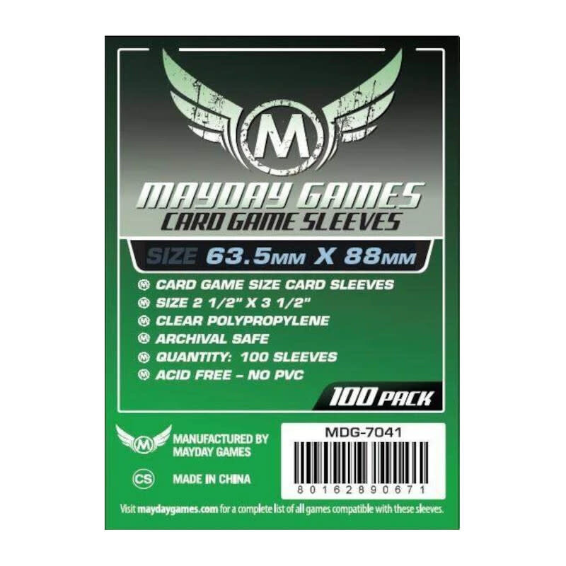 Mayday Games Sleeves: Standard Card Game (100) (Green)