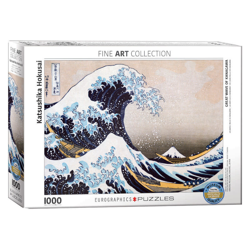 Eurographics Great Wave of Kanagawa Puzzle - Hokusai (1000 PCS)