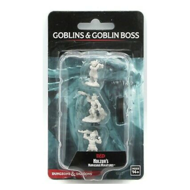Wizkids D&D Unpainted Minis: Goblins & Goblin Boss