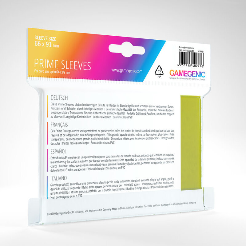 Prime Sleeves: (100) Lime