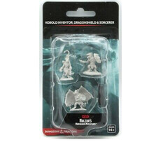 Wizkids D&D Unpainted Minis: Kobold Inventor, Dragonshield & Sorcerer