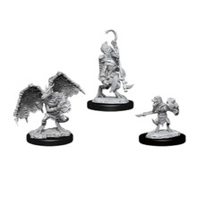 Wizkids D&D Unpainted Minis: Kobold Inventor, Dragonshield & Sorcerer