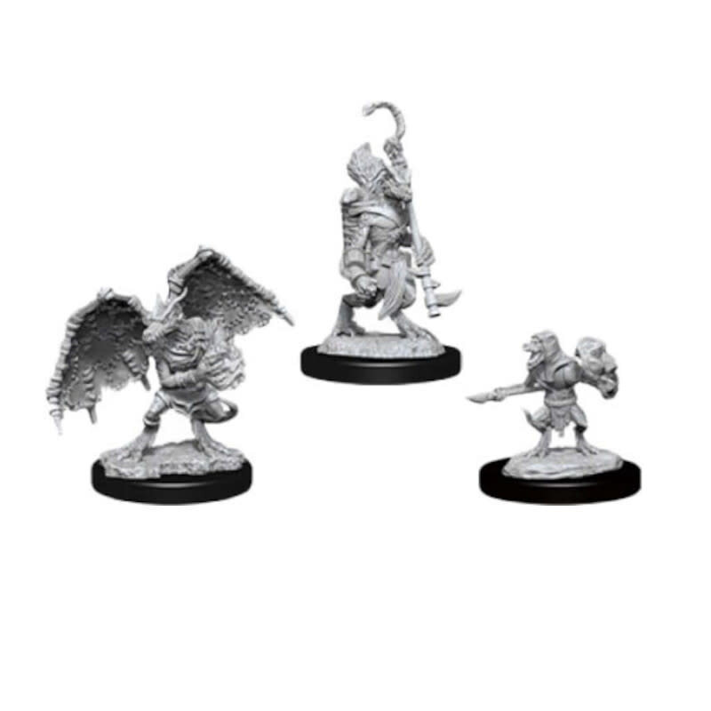 Wizkids D&D Unpainted Minis: Kobold Inventor, Dragonshield & Sorcerer