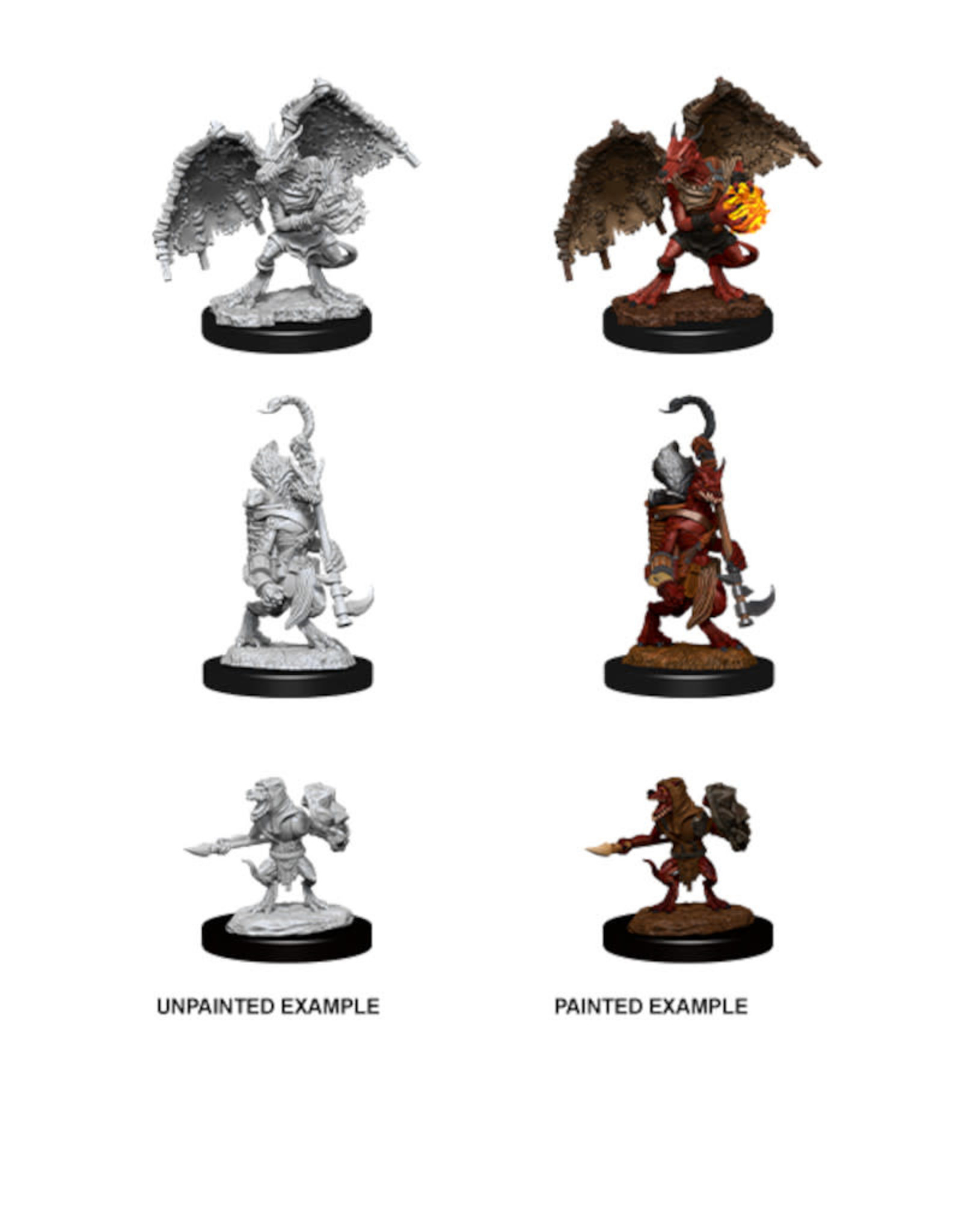 Wizkids D&D Unpainted Minis: Kobold Inventor, Dragonshield & Sorcerer