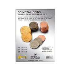 Mayday Games Board Game Upgrade Set: Metal Coins (50)