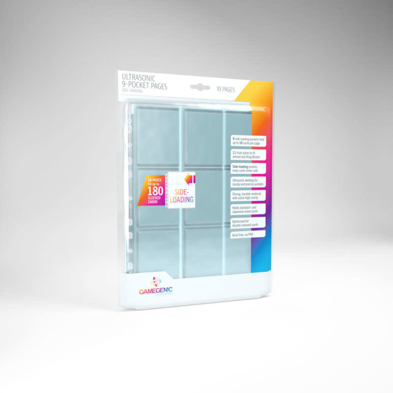 9-Pocket Pages: Ultrasonic Side-Loading (10) Clear