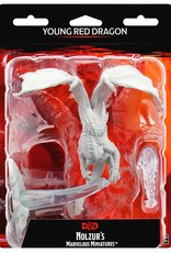 Wizkids D&D Unpainted Minis: Young Red Dragon