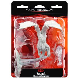 Wizkids D&D Unpainted Minis: Young Red Dragon