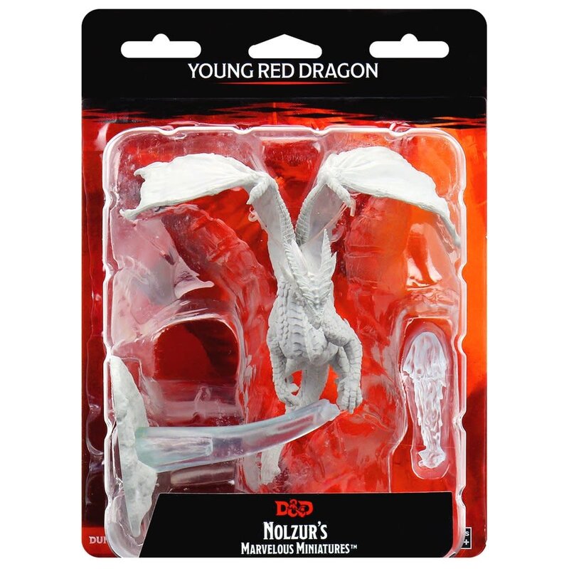 Wizkids D&D Unpainted Minis: Young Red Dragon