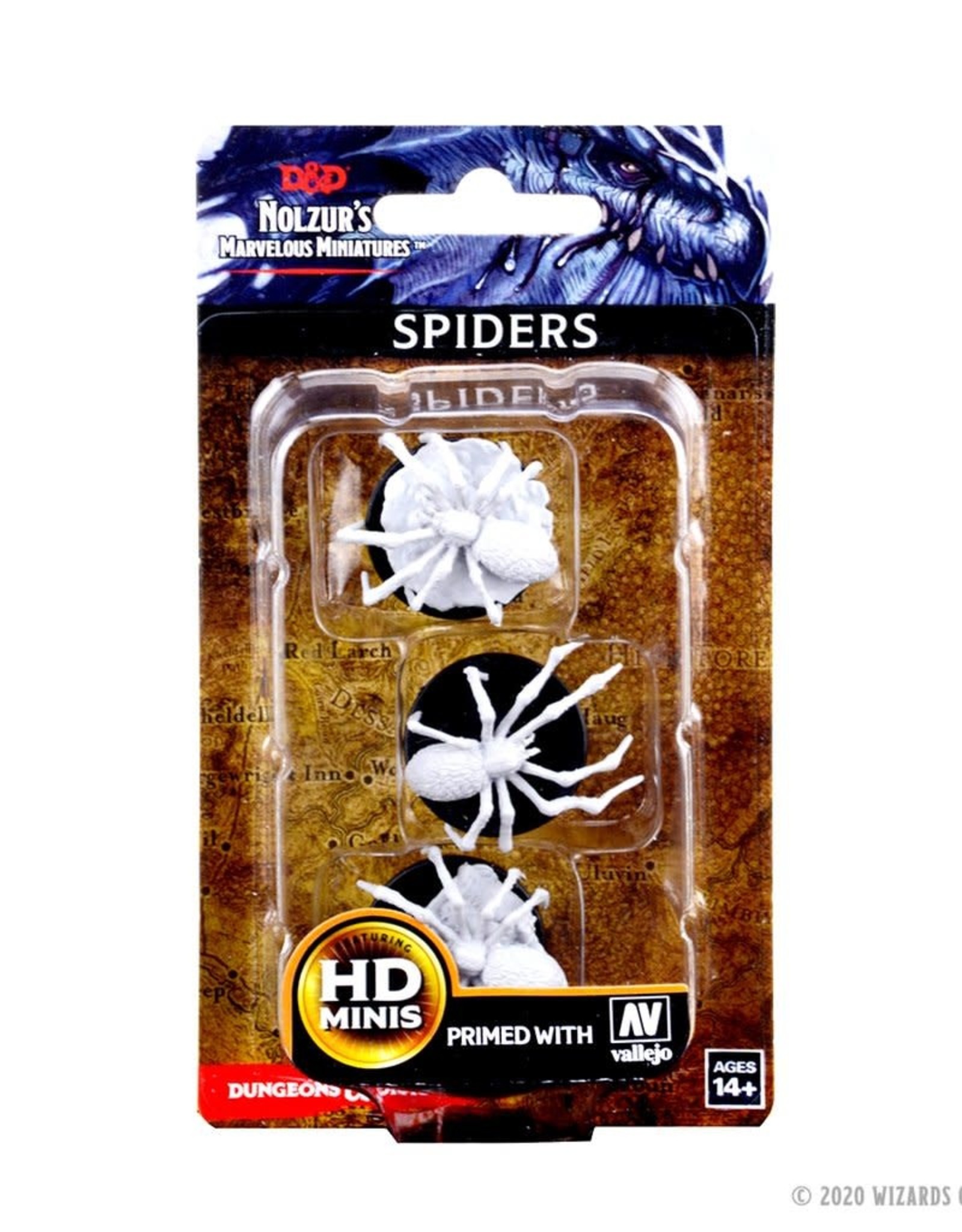 Wizkids D&D Unpainted Minis: Spiders