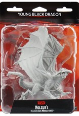 Wizkids D&D Unpainted Minis: Young Black Dragon