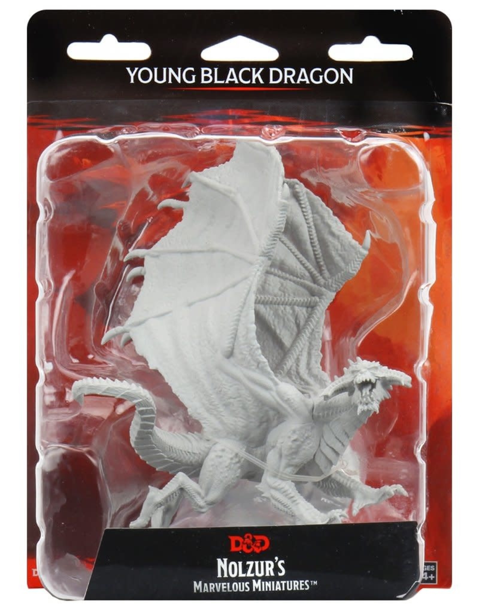 Wizkids D&D Unpainted Minis: Young Black Dragon