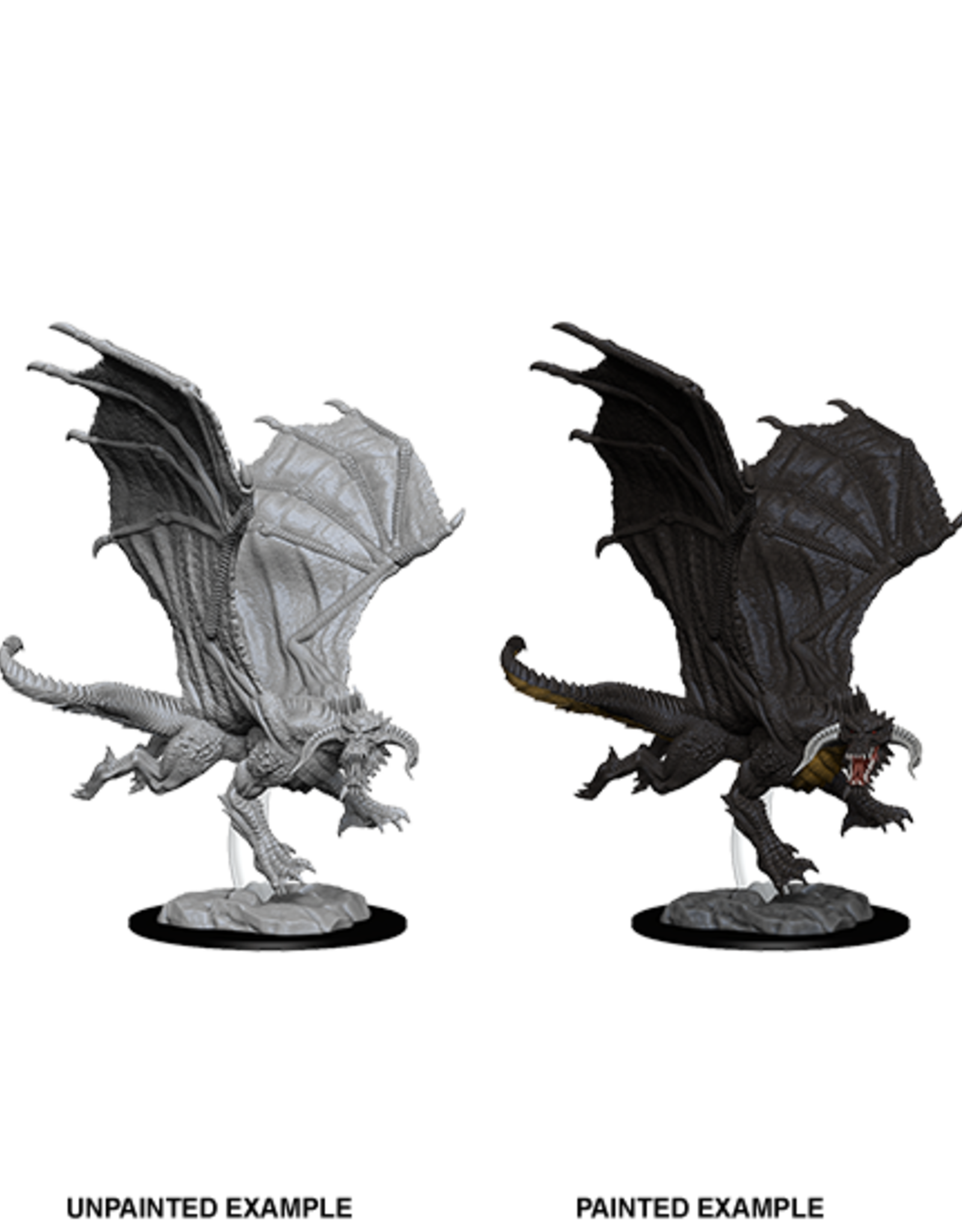 Wizkids D&D Unpainted Minis: Young Black Dragon