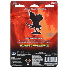 Wizkids D&D Unpainted Minis: Young Black Dragon