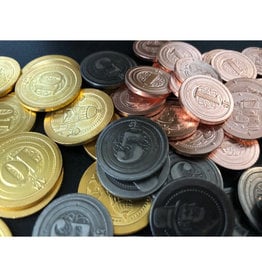 Mayday Games Board Game Upgrade Set: Metal Industrial Coins (50)