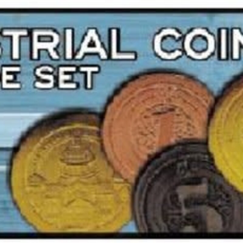 Mayday Games Board Game Upgrade Set: Metal Industrial Coins (50)