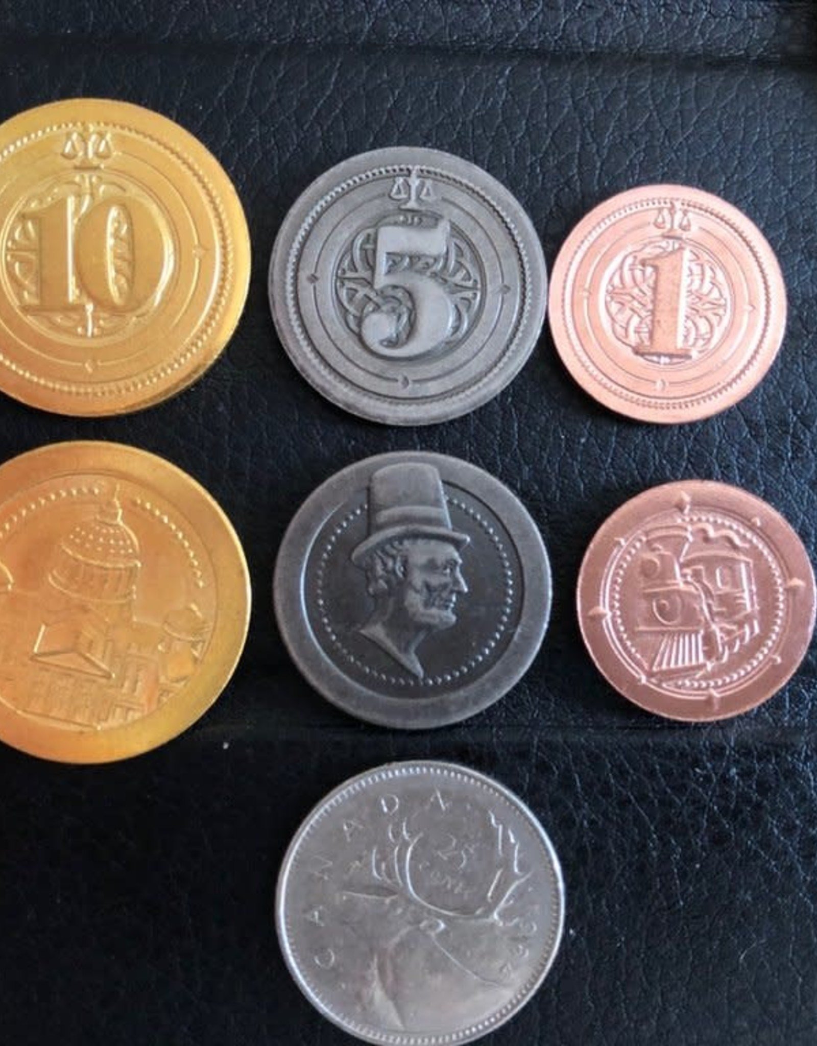 Mayday Games Board Game Upgrade Set: Metal Industrial Coins (50)