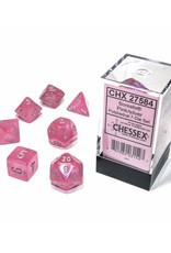 Chessex Chessex RPG Dice (7) Borealis Pink Set Glow in the Dark