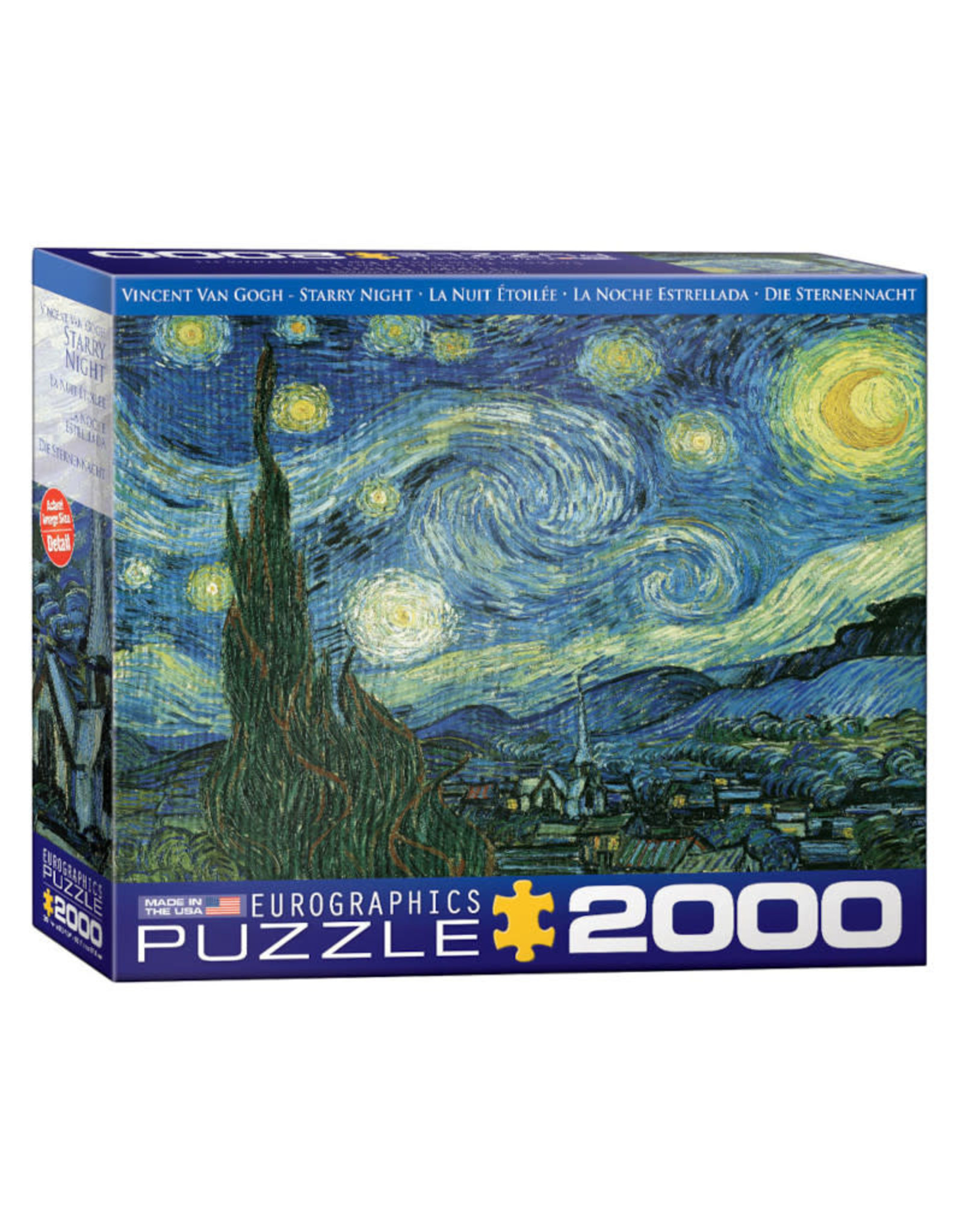 Eurographics Starry Night Puzzle by van Gogh (2000 PCS)