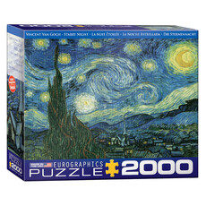 Eurographics Starry Night Puzzle by van Gogh (2000 PCS)