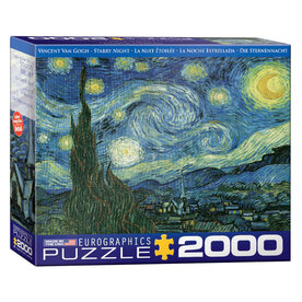 Eurographics Starry Night Puzzle by van Gogh (2000 PCS)