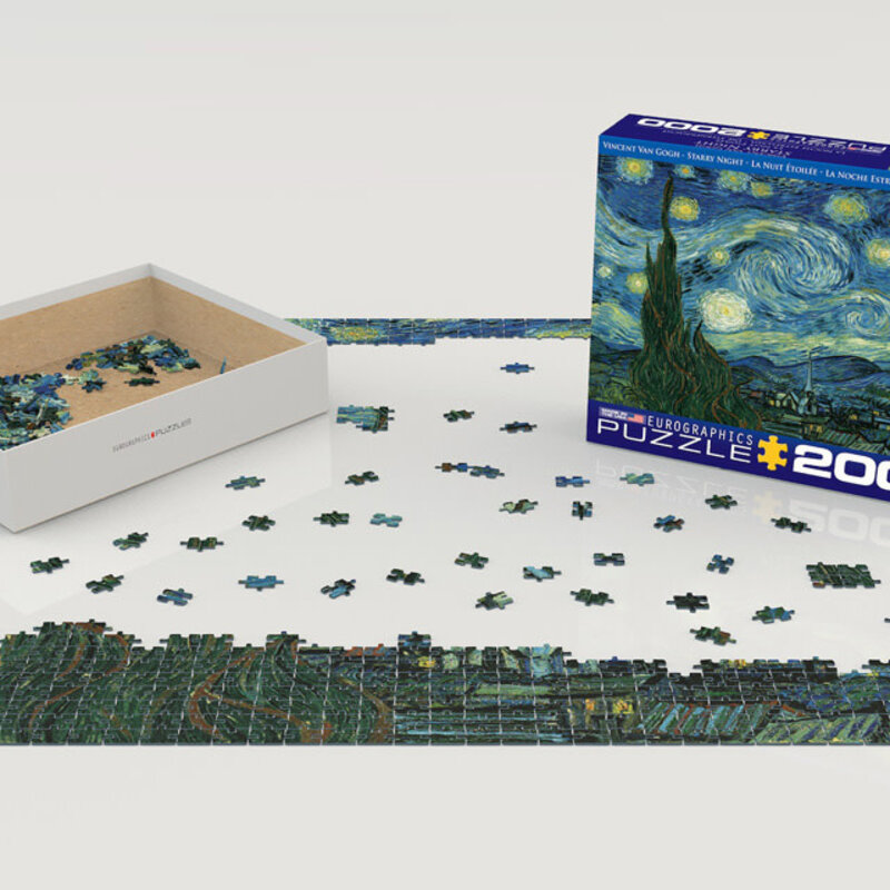Eurographics Starry Night Puzzle by van Gogh (2000 PCS)